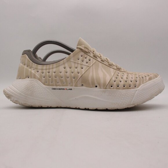 Deckers X Lab Men's 9 Women's 11 X-Scape Baja White Sugarcane Shoes Lace Up - Picture 1 of 11